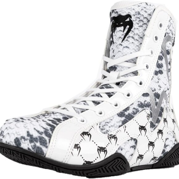 Venum White Snake Boxing Shoes - White ( used once ) - Picture 3 of 6